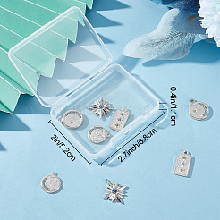 8 шт. 4 стиля подвески из нержавеющей стали 304&nbsp;STAS-BBC0008-48