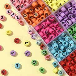 450шт 10 стиля непрозрачные акриловые бусины&nbsp;OACR-FS0004-02