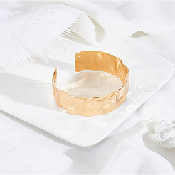 1 шт. оцинкованные железные открытые браслеты-манжеты для женщин&nbsp;BJEW-LP0015-21