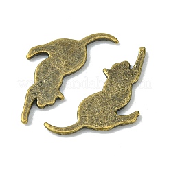 Кабошоны для котят из сплава&nbsp;PALLOY-WH0051-01AB-05