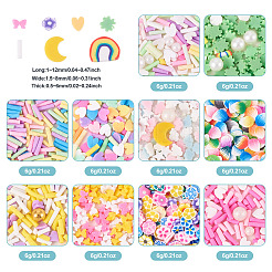 60гр 10 стиля кабошонов из полимерной глины ручной работы&nbsp;CLAY-TA0001-70