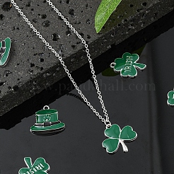 Комплект для изготовления ювелирных изделий с кулоном в виде клевера своими руками&nbsp;DIY-YW0005-05P