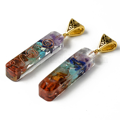 Прямоугольник из эпоксидной смолы большие подвески&nbsp;X-G-R478-21