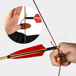 1 шт. регулируемая защита большого пальца из искусственной кожи для стрельбы&nbsp;DIY-CL0002-38B