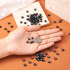 500шт 5 стиля непрозрачные акриловые бусины&nbsp;SACR-TA0001-16