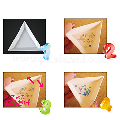 Полипропиленовые (пп) треугольные лотки для сортировки стразов для ногтей&nbsp;LS-MRMJ-G003-02