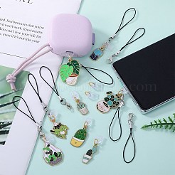 10 шт. сплав эмали мобильные ремни&nbsp;HJEW-SW00132-04