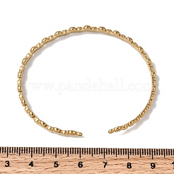 Браслеты-манжеты из нержавеющей стали 304 для женщин&nbsp;LS-BJEW-H635-01G