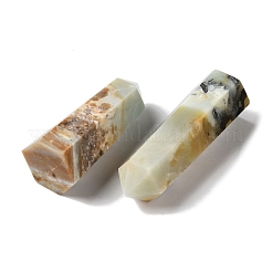 Граненые бусины-пули из натурального цветка амазонита&nbsp;LS-G-U004-01