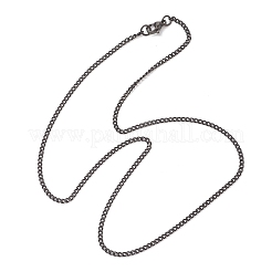 Ожерелья из витой цепи из нержавеющей стали 304 толщиной 2.5 мм для женщин и мужчин&nbsp;NJEW-JN05819-02