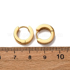 Серьги-кольца из нержавеющей стали 304 с кубическим цирконием&nbsp;EJEW-D331-12G