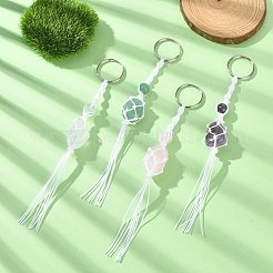 Нейлоновые нити обернуты натуральными драгоценными камнями&nbsp;KEYC-JKC00560