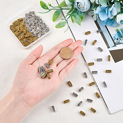 Сплавочные овальные бусины тибетского стиля &nbsp;TIBEB-FH0001-25-RS