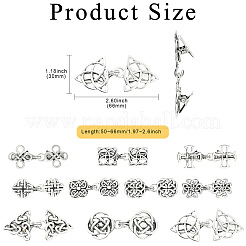 10 шт. 10 стиля сплава свитер шаль клипсы броши&nbsp;AJEW-CJ0001-66