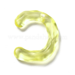 Подвески с алфавитом из прозрачной смолы&nbsp;RESI-C028-02C