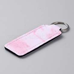 Неопреновый защитный чехол для губной помады с мраморным рисунком&nbsp;KEYC-WH0040-03A