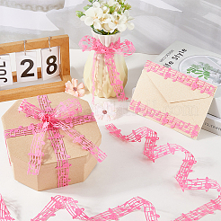 20 ярд полиэстеровой кружевной ленты с музыкальными нотами&nbsp;OCOR-GF0004-44F