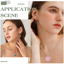 10 шт. 2-х цветные цепочки-скрепки из нержавеющей стали 304&nbsp;NJEW-ME00002