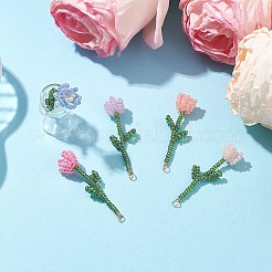 4 шт. 4-х цветные бусины-подвески&nbsp;PALLOY-JF02850