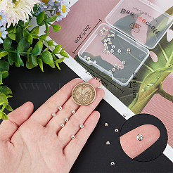 40шт 925 бусины из стерлингового серебра&nbsp;STER-BBC0005-99