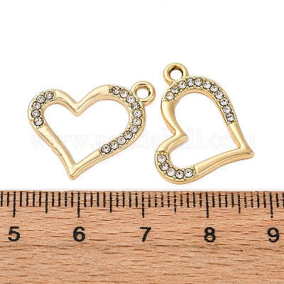 Подвески из сплава и страза&nbsp;LS-PALLOY-S052-01G-D-1