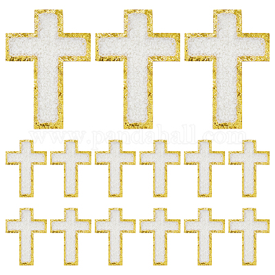 15 шт. нашивки на ткань с вышивкой на полотенце&nbsp;DIY-HY0003-24-1