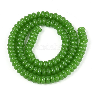 Имитация нефритовые четки стекла&nbsp;GLAA-ZX008-6mm-17G-1