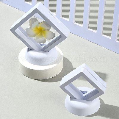 4шт 2 стиля пластиковый 3D плавающий держатель рамки дисплея&nbsp;ODIS-FS0001-02A-1