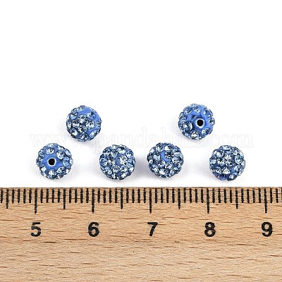 Бусины со стразами&nbsp;RB-H284-6MM-Half-2-1