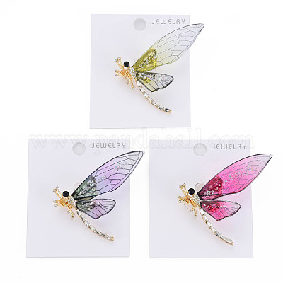 Брошь в виде стрекозы JEWB-N007-021-FF-1