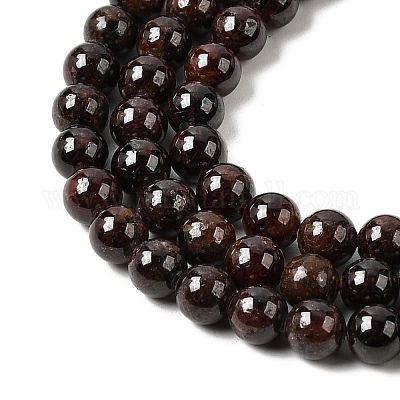 Гранат бисер пряди круглые&nbsp;G-O081-01-6mm-1