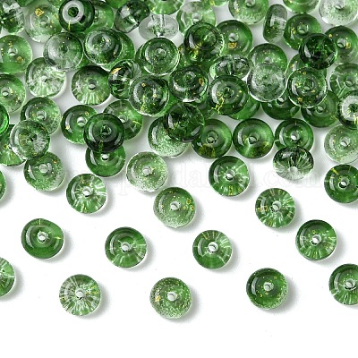 111 шт. гальванизированные прозрачные радужные стеклянные бусины&nbsp;SEED-YW0002-93G-1