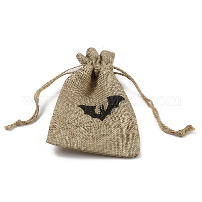 Мешочки для упаковки мешковины на Хэллоуин&nbsp;ABAG-WH0044-30A-1