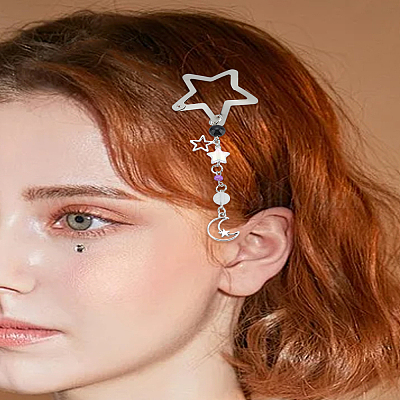 2 шт. заколки для волос из сплава&nbsp;PHAR-LP0001-03-1