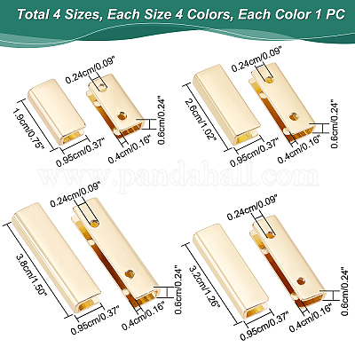 16 шт. 16 пряжки из цинкового сплава для сумок с декоративным краем&nbsp;FIND-WR0005-62-1