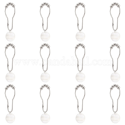 12шт железные кольца для занавески для душа для ванной комнаты&nbsp;HJEW-OC0001-19-1