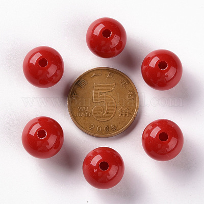 Непрозрачные акриловые бусины MACR-S370-C12mm-A14-1