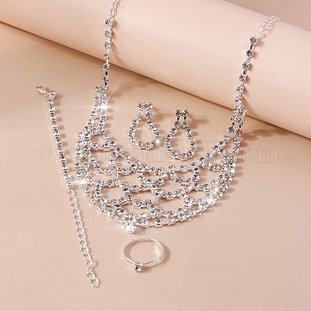 Комплекты из сплава со стразами&nbsp;FS-WGE054E-01-1