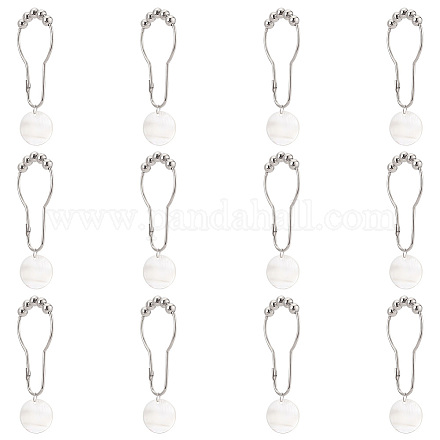 12шт железные кольца для занавески для душа для ванной комнаты&nbsp;HJEW-OC0001-19-1