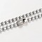 Tarnish Resistant Stainless Steel Ball Chains Necklace, Stainless Steel Color, 17.7 inch, 2mm