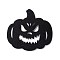 Wool Felt Pumpkin Jack-O'-Lantern Party Decorations, Halloween Themed Display Decorations, for Decorative Tree, Banner, Garland, Black, 91x100x2mm