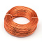 Anodized Aluminum Wire, Bendable Metal Craft Wire, Flexible Craft Wire, for Beading Jewelry Craft Making, Orange Red, 22 Gauge, 0.6mm, 280m/250g(918.6 Feet/250g)