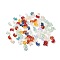 Transparent Glass Beads, Bowknot, Mixed Color, 10x14x5.5mm, Hole: 1.2mm