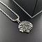 Stylish Punk Necklace Retro Native American 304 Stainless Steel Pendant for Men, Stainless Steel Color