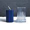 Candle Plastic Molds, for Making Scented Candles, Clear, Column, 65x65x90mm