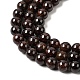 Гранат бисер пряди круглые&nbsp;G-O081-01-6mm-4