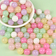 100 шт. Непрозрачные акриловые бусины&nbsp;OACR-PA0001-31A-6