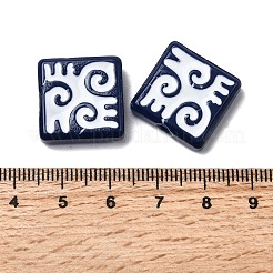 Выпечка окрашенные стеклянные бусины&nbsp;LAMP-Z017-03A