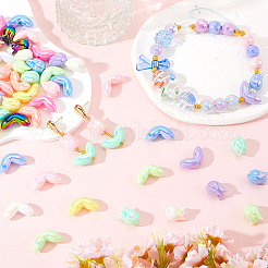 80 шт. 20 стиля акриловых бусин с УФ-покрытием&nbsp;OACR-SC0001-86