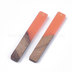 Большие подвески из смолы и ореха&nbsp;LS-RESI-S358-39C